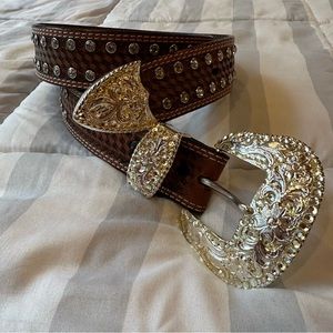 Vintage Roper Studded Belt